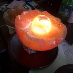 Himalayan Salt Fire Bowl Lamp With High Quality Base and Heart Shape Stones Salt Lamp-Sian Enterprises - Product Image 6