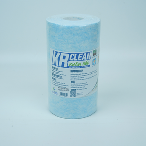 Krclean 150 feuilles de lingettes vertes 1 pli 20x20cm 1 pli rouleau de papier pour serviettes de table et nettoyage de surface de cuisine - Product Image 1