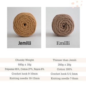 Emilli (350กรัม) โครเชต์ถุงผ้าห่มเส้นด้ายงานอดิเรก - Product Image 4
