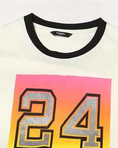 T-shirt ample d'été pour femme de haute qualité, 100 % coton respirant, manches courtes, col rond, tendance, vente en gros - Product Image 6