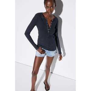 Chemise à manches longues pour femmes, haut en popeline à fleurs et à rayures, décontracté et formel, avec broderie en dentelle, col montant, taille XL, coupe ample - Product Image 1