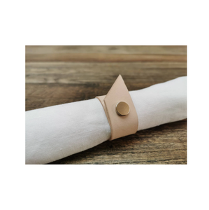 Crystal Napkin Ring Natural Design <b>Table</b> Napkins Accessories Eco Leather Napkin Ring for Round Shape at Best Price - Product Image 5