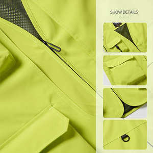 เสื้อกั๊กสะท้อนแสงความละเอียดสูงของผู้ชายเสื้อกั๊กสะท้อนแสงความละเอียดสูงสำหรับใส่ทำงานโลโก้แบบกำหนดเอง - Product Image 2