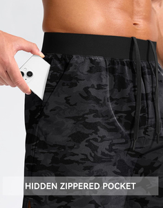 Pantalones Cortos Deportivos de Gimnasio para Hombre Hechos a Medida OEM, Pantalones Cortos Deportivos de Algodón Cómodos con Forro Polar - Product Image 5