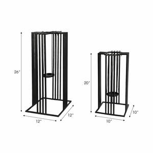 New Arrival Handmade <b>Metal</b> <b>Lanterns</b> with Customized Size for Home Decor Iron Glass Material Garden Decor at Wholesale Rate S/2 - Product Image 2