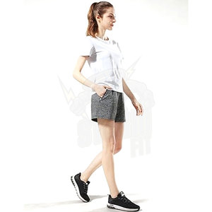 Short de sport léger pour femmes poches zippées tenue athlétique solide pour l'entraînement Fitness course décontracté salon sport femmes - Product Image 4