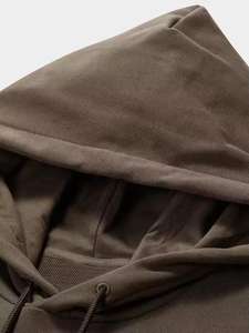 Algodón puro 360G Heavy Pullover Hoodie para hombres mujeres Color sólido deportes ocio invierno Gear primavera otoño deportes Hoodie Hood - Product Image 3