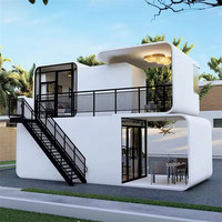 Cabine Solaire Modulaire Empilable à Double Étage de 80 pieds (40x20 pieds) – Maison Capsule Préfabriquée Multi-étages
