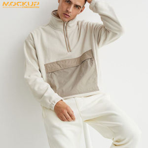 OEM Custom Heavy Winter Men Shearling Jacket Fashion Fleece <b>Sherpa</b> <b>Hoodies</b> Jacket for Men's - Product Image 4