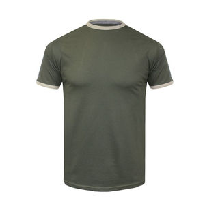 T-shirts pour hommes tricotés à col rond de haute qualité à séchage rapide conception personnalisée coton biologique polyester sonneries fabriquées - Product Image 4