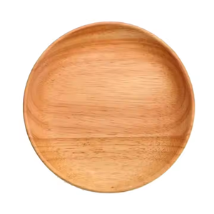 Placa de cargador hecha de madera natural 100% ecológica para decoración de mesa de comedor de cocina de boda por artesanía de media luna - Product Image 3