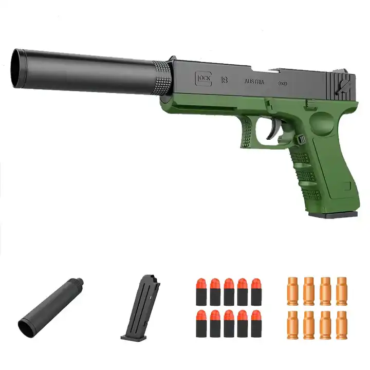 High Quality Plastic Rubber Band Gun Toys Light Music Children Gift Electric Toy Rubber Guns