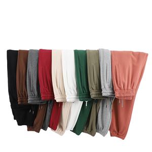 Sweat Joggers Pantalon en coton uni Broderie Logo Jogging Track Toile Ceinture élastique Respirant Léger Pantalon de coupe régulière - Product Image 2