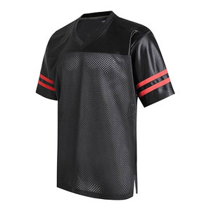 เสื้อฟุตบอลอเมริกันพรีเมียมแบบขายส่งสั่งทำพิเศษสำหรับผู้ใหญ่ แบบสั้น พิมพ์ลายด้วยความร้อน ป้องกันรังสียูวี ชุดทีมครบชุด - Product Image 1