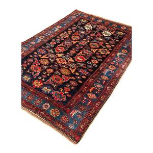 Alfombras de Lana Anudadas a Mano Aalam Blue Paem-621 con Patrones Florales y Abstractos Versátiles para el Hogar, Pasillo, Sala de Estar y Uso Juvenil - Product Image 2