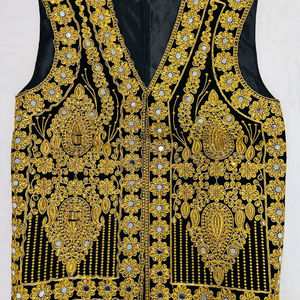 Veste afghane pour homme, élégante et personnalisable, boutonnée, imprimée, colorée, de qualité supérieure, tenue culturelle pour les cérémonies et les événements - Product Image 1