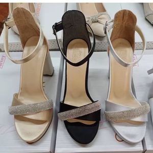 Sandalias de Tacón Alto para Mujer con y sin Piedras, Sandalias de Tacón de 8 CM, Tallas 36-40, Hechas en Turquía - Product Image 1