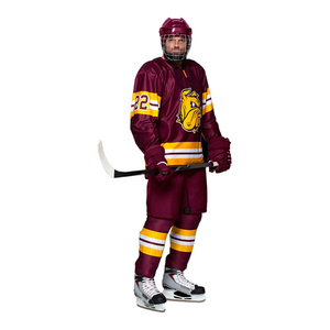 Nouveau design 100% maillot de hockey sur glace sublimé en polyester vêtements de sport d'équipe personnalisés maillot de hockey sur glace bon marché - Product Image 2