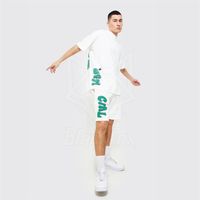 T-shirt à manches courtes pour hommes, imprimé bouffant, décontracté, ensemble court, vêtements de marque, ensemble 2 pièces, vente en gros, été