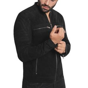 Hot Selling Breathable Soft <b>Suede</b> <b>Leather</b> <b>Jacket</b> for <b>Men</b> Casual Winter Streetwear - Product Image 3