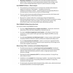 Accesorios del sistema repelente de roedores electrónico de estado sólido eléctrico humano TORRANT V2 para un control eficiente de plagas comerciales - Product Image 3