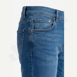 กางเกงยีนส์เดนิมวินเทจผู้ชายรุ่นล่าสุดปี 2025 ระบายอากาศได้ดี  โลโก้สั่งทำได้ ทรงตรง ใส่ได้ทั้งฤดูใบไม้ผลิและฤดูหนาว  ผ้ายีนส์ฟอก  ติดกระดุม ซักได้  ผ้าถัก - Product Image 5