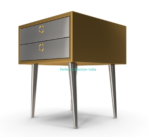 Mesita de noche dorada de alta calidad con 4 cajones, mesita de noche de lujo, mesita de noche de Color dorado para uso doméstico o de entrada - Product Image 3