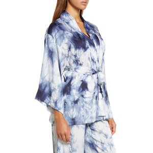 2023 mode femmes Satin Robe longue robe de nuit robe avec ceinture élégante vêtements de nuit élégants vêtements de nuit pour les Occasions de Spa d'été - Product Image 3