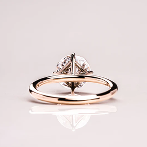 IGI certificado 2 quilates E Color VS2 Clarity Lab diamante solitario anillo de compromiso 14K Oro Blanco clásico boda cristiana - Product Image 6