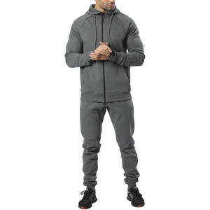 Chándales personalizados para hombre Chándales de dos piezas a medida y chándales con capucha para gimnasio Jogging Chándales con cremallera para hombre - Product Image 2