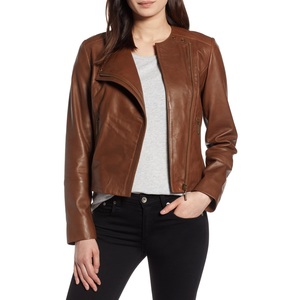Nueva chaqueta de cuero para mujer estilo vintage con textura suave y artesanía Premium chaquetas de cuero para mujer de ajuste personalizado - Product Image 1