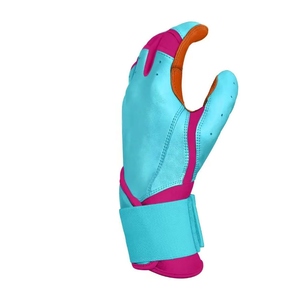 Guantes de bateo de béisbol de cuero Cabretta profesional al por mayor hecho a medida de alta calidad duradero cómodo agarre para el partido - Product Image 5