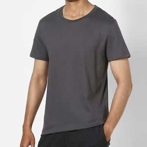 Camiseta de algodón 100% extragrande de alta calidad personalizada para hombre, Camiseta holgada de manga corta de verano con logotipo personalizado, tejido de punto - Product Image 1