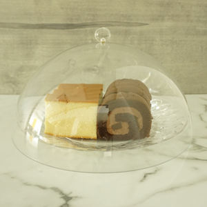 [Holar] Taiwan Made 20 cm 8 "Multifonctionnel En Plastique Cuisine Transparent Gâteau Plateau De Service avec Couvercle - Product Image 6