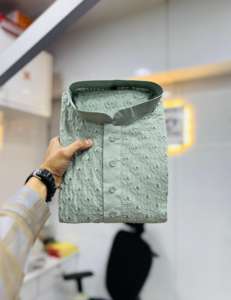 Haute qualité Maruti mode hommes 100% doux coton brodé miroir travail mariage fête porter respirant indien pakistanais Kurta - Product Image 2