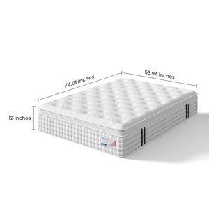 Colchón Híbrido de Muelles Ensacados Ecológico Transpirable de Espuma Viscoelástica Comprimida al Vacío para Bebés, Niños, Dormitorio, Hogar y Mobiliario de Hotel - Product Image 6