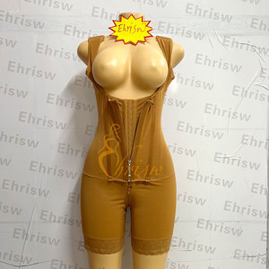 Cơ Thể Shaper Shapewear Phụ Nữ Bodysuit Colombia Fajas13-bone Nén Cao Tráng Đôi Tummy Kiểm Soát, Mở Đáy Quần Với Dây Kéo - Product Image 1