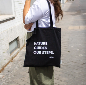 Bolsa negra de algodón orgánico de 180gsm para juegos de regalo Embalaje ecológico y elegante - Product Image 2