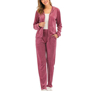 Premium Quality Cropped <b>Velour</b> Tracksuit Set Women Breathable Knitting <b>Hoodie</b> Pattern Lady's Casual Winter Wear 2 Pieces 2026 - Product Image 6