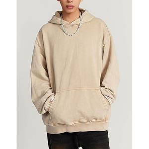 Sweat à capuche nouveauté coton délavé à l'acide Pull Over Acid Vintage Logo personnalisé Sweat à capuche avec impression bouffante Sweat-shirt à capuche vintage - Product Image 5