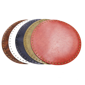 Napperon en cuir créatif de haute qualité pour hôtel restaurant haut de gamme tapis alimentaire personnalisé artisanat naturel - Product Image 4