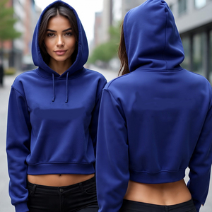 Sweat à capuche pour femmes avec logo sur le devant ou le dos Pull décontracté et élégant avec capuche pour l'hiver Sweat à capuche à manches longues 100% coton - Product Image 4