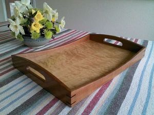Bandeja para servir de madera de acacia redonda personalizable hecha a mano, vajilla de estilo clásico para cocina, hogar, Hotel, fiesta, servicio de comida - Product Image 2