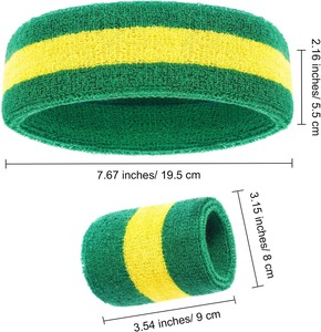 สายรัดข้อมือสำหรับเล่นกีฬาผ้าเทอร์รี่ซับเหงื่อสำหรับผู้หญิงสายรัดข้อมือผ้าคอตตอนปรับแต่งโลโก้ได้ - Product Image 5