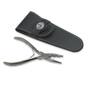 Kit d'outils d'extension de cheveux en acier inoxydable argenté de haute qualité Pince multifonction à 2 trous avec crochet - Product Image 4