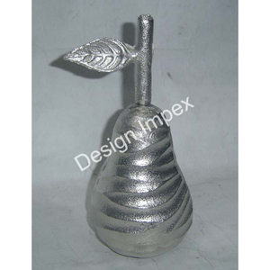 Article décoratif de pomme en argent naturel, sculpture de pomme en aluminium massif en gros, objet décoratif d'intérieur, décoration d'intérieur, artisanat en métal - Product Image 4