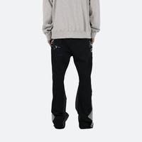 Pantalon de jogging évasé décontracté à ceinture élastique pour hommes Pantalons de survêtement empilés pour hommes