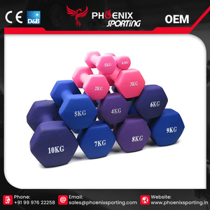 Équipement de fitness d'haltérophilie personnalisé en gros haltère hexagonale en néoprène à un prix raisonnable - Product Image 6
