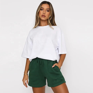 Breathable Summer Women's Set Casual Clothing Manufacturer Summer Cotton Jersey Durable 2 Piece Set Women - Product Image 4