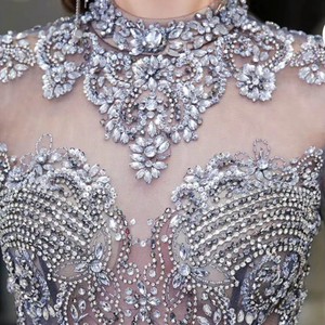 Vestidos de Dama de Honor Bordados a Mano de la Mejor Calidad, Diseño de Vestido Elegante - Product Image 1